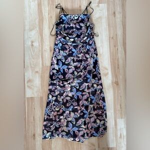 Urban Outfitters Floral Maxi Dress - Black and Pink